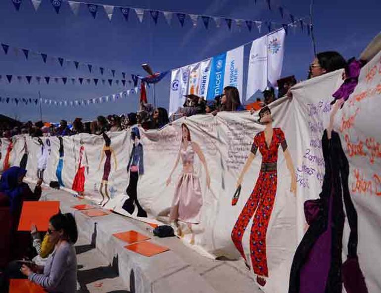 Refugee women celebrate Women’s Day in Turkey’s Cappadocia