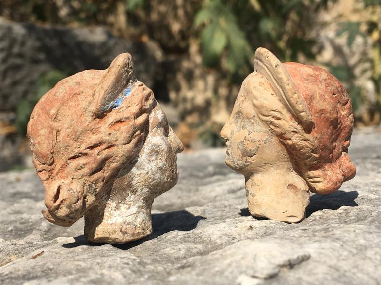 Figurines found in Myra ancient city