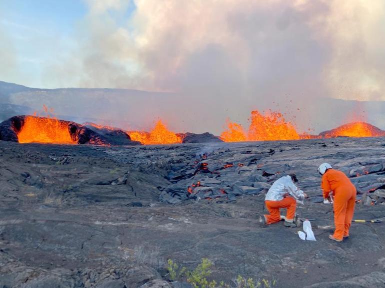 Kilauea Yanarda Metre Y Ksekli E Lav P Sk Rtt Son Dakika