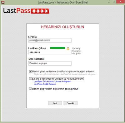 Parolalarınızı güvenle saklayın