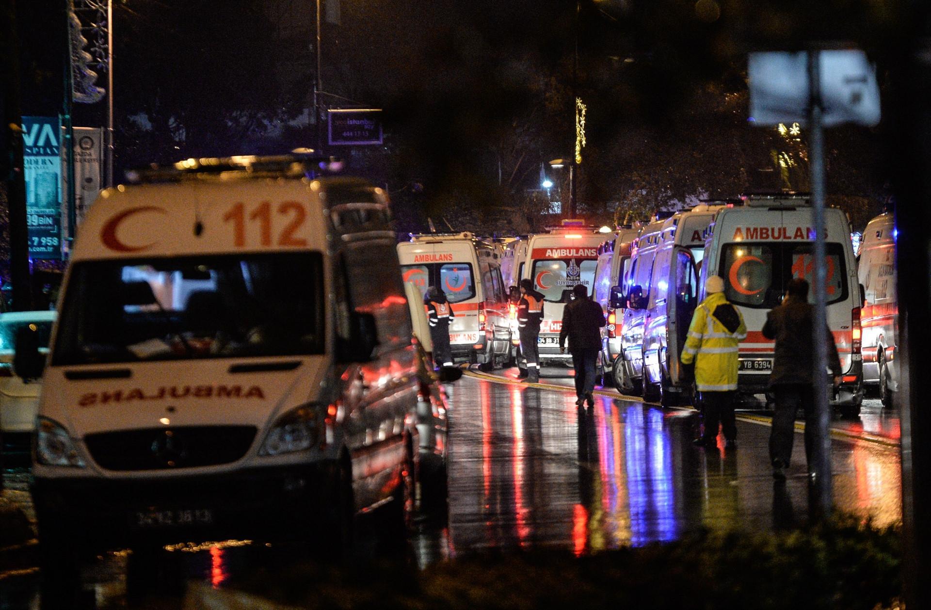 Reinadaki saldırı sonrası fotoğraflar