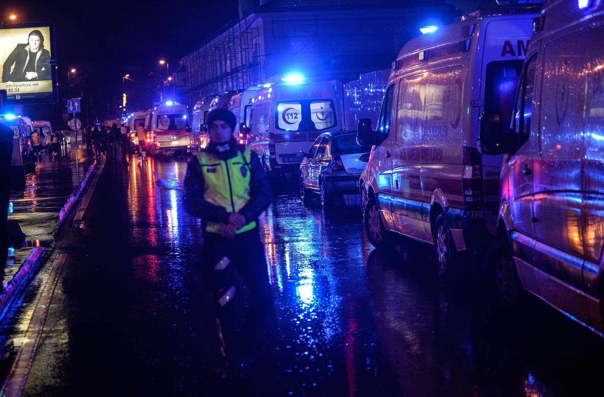 Reinadaki saldırı sonrası fotoğraflar