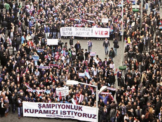 Fans march from stadiums to streets