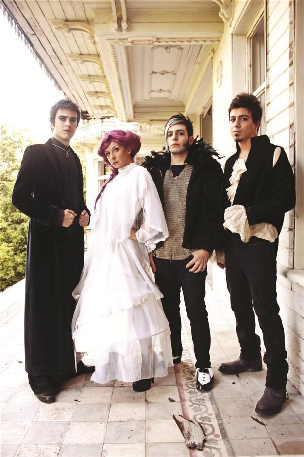 Model on stage at Jolly Joker tonight