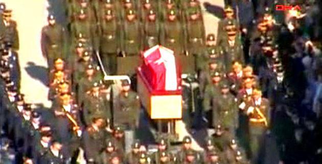 Funeral service for former Turkish Cypriot leader