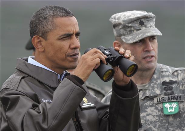 Obama visits border amid N. Korea tensions