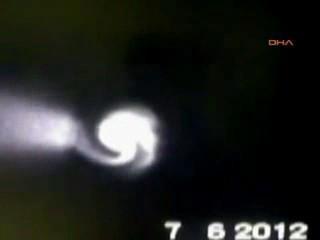 UFO or Russian missile Middle Easterners panic over spiral light