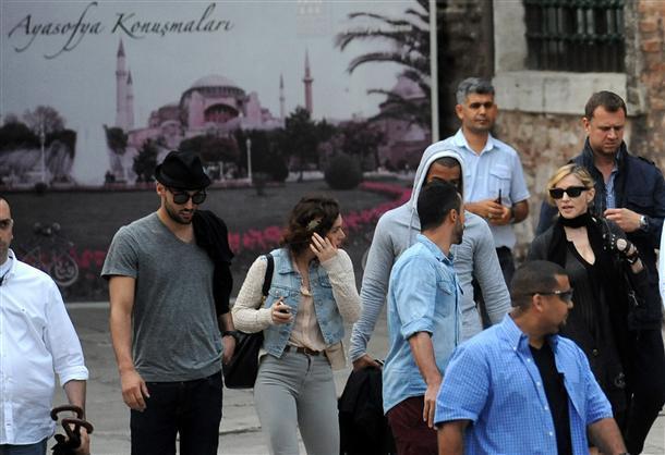 Madonna discovering Istanbul’s historic area