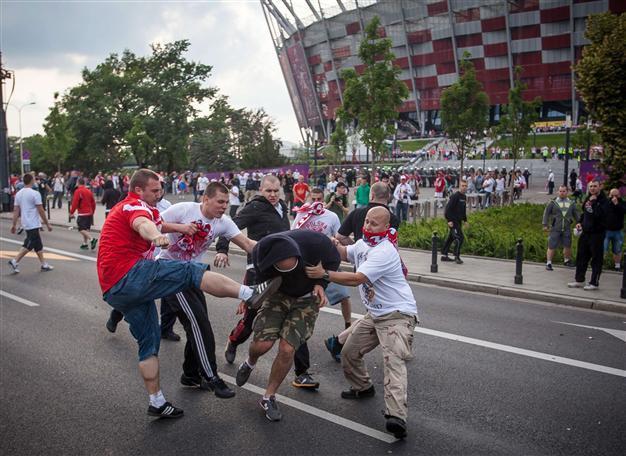 Russia fined for fan violence at Euro 2012 match