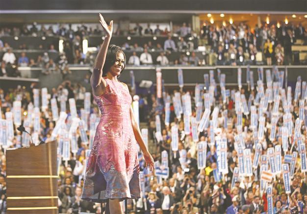 Michelle Obama calls for another 4 years