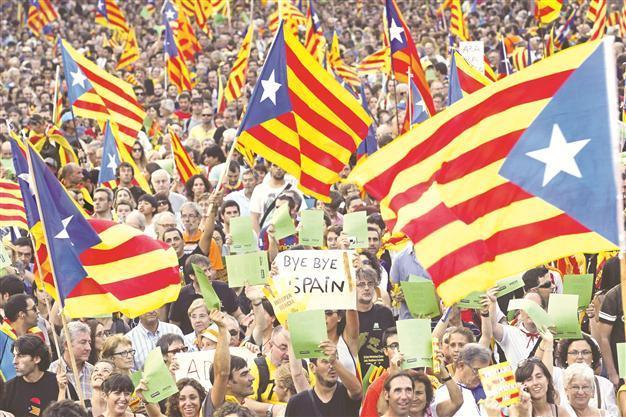 Catalans stage mass march for autonomy