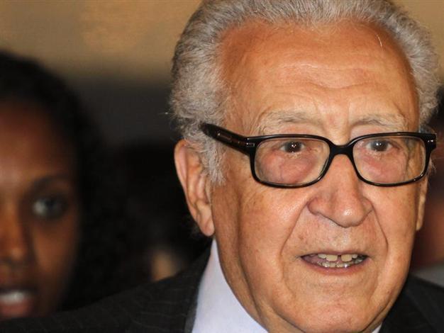 Syria peace envoy Brahimi meets opposition