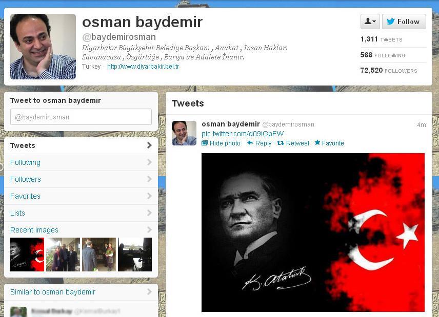 Diyarbakır mayor’s Twitter account falls prey to suspected hackers