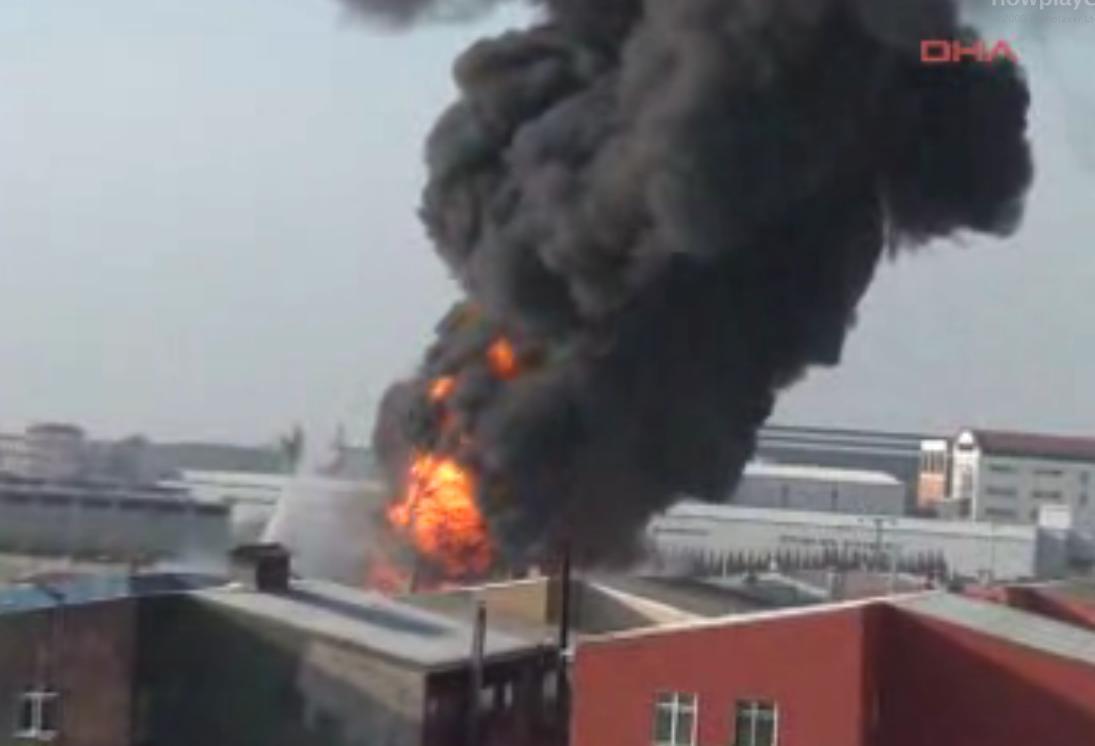 Fire breaks out at Istanbul factory