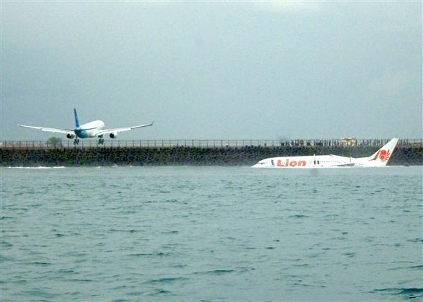 All passengers safe as Lion Air plane overshoots runway in Bali