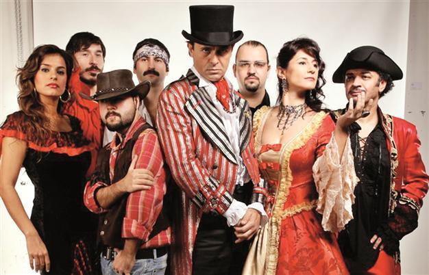 Latin all stars on stage at Ghetto