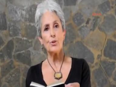 Joan Baez expresses support for Turkish protesters by interpreting Imagine
