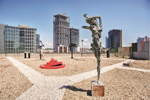 Sculptures at Terrace exhibition