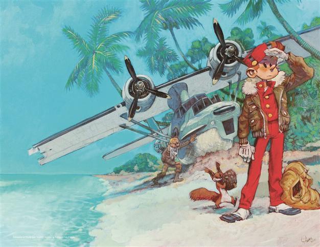 Exhibition of comic strip characters