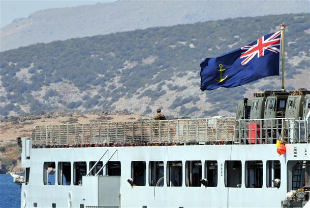 British warship Mounts Bay docks at Turkey’s Bodrum
