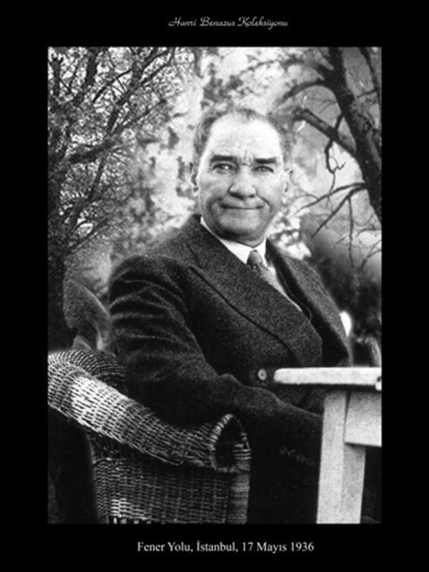 Smiling Atatürk in photos