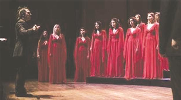 Boğaziçi Jazz Choir on stage