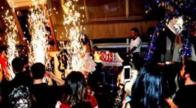 New Year party in the Sky