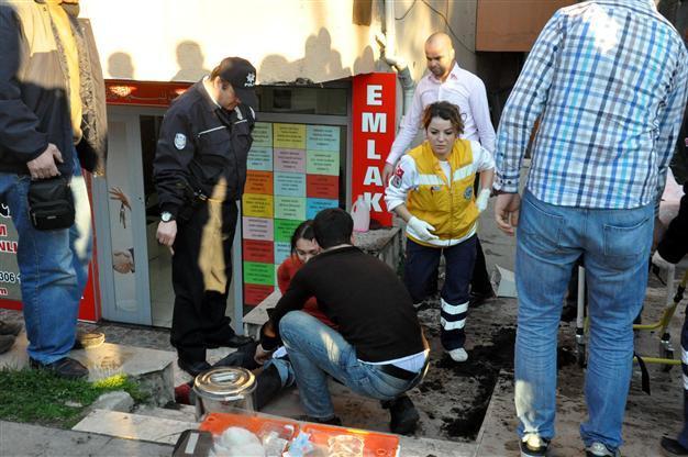 Flower pots thrown to stop man stabbing his wife in western Turkey