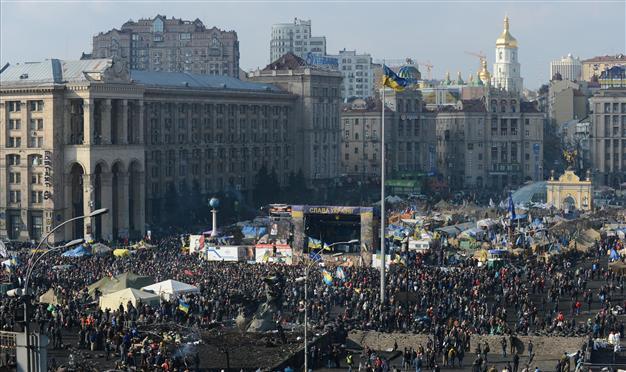 Smell of gasoline in Maidan