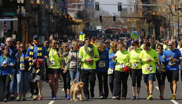 Boston Marathon tribute unites survivors, first responders