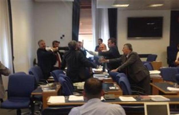 Lawmakers brawl in a tense commission meeting