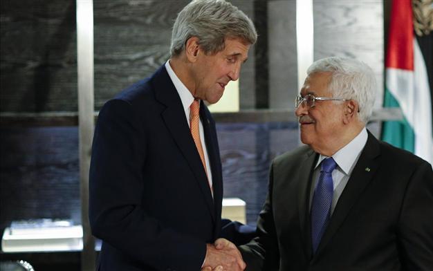 Kerry, Abbas meet in New York to discuss Gaza situation