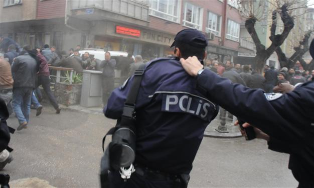 Policeman suspended for forcing colleague to use tear gas