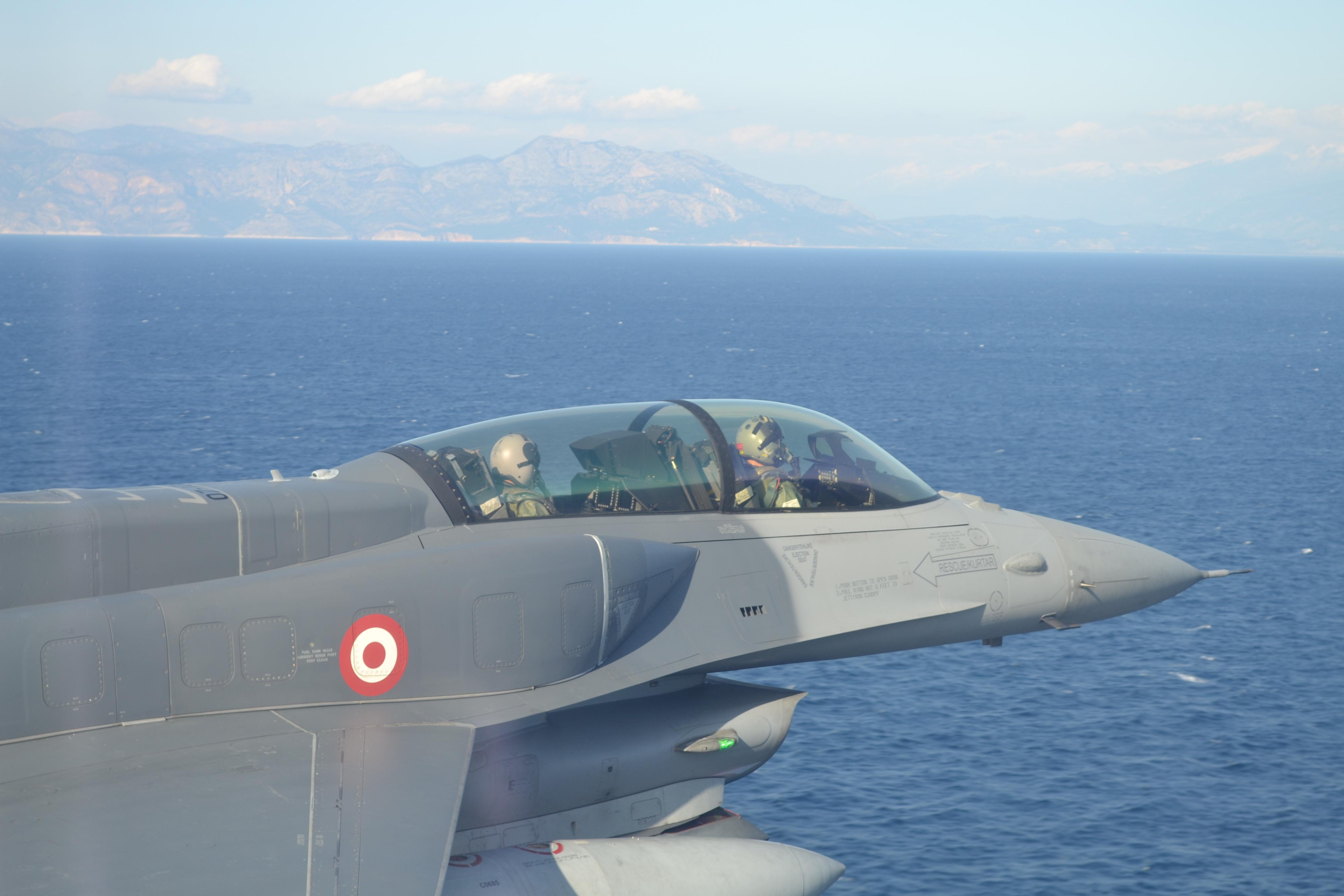 Turkish Air Force commander in fly-past near Aegean islands