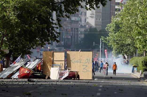 Protestors at front of demonstrations to pay more for damaged property