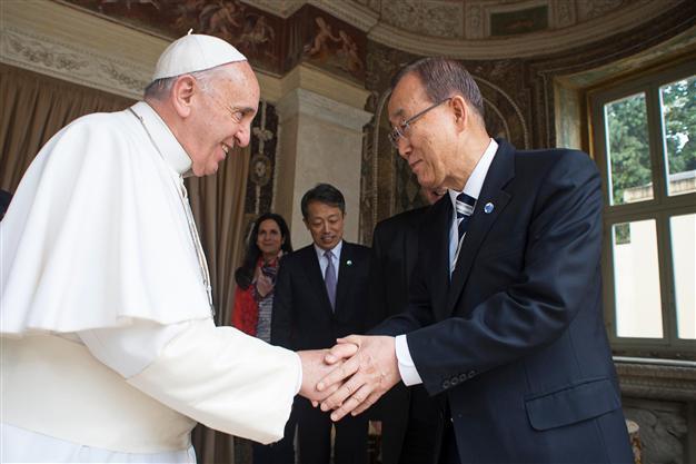 Pope meets UN chief ahead of key environmental statement