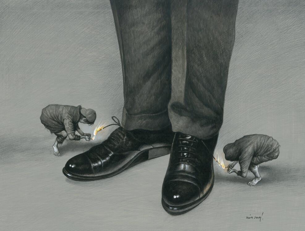 Albanian cartoonist winner of Aydın Doğan Cartoon Contest