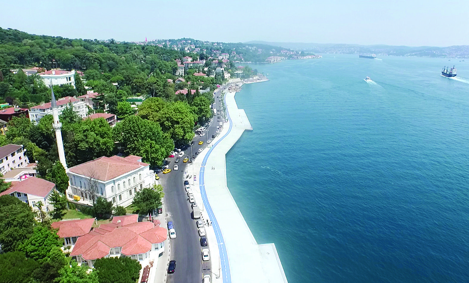 Public project narrowing Bosphorus by 8 meters opens