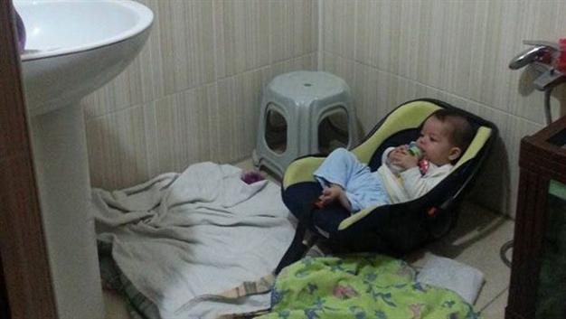Baby hidden in bathroom saved from bullets in southeast Turkey