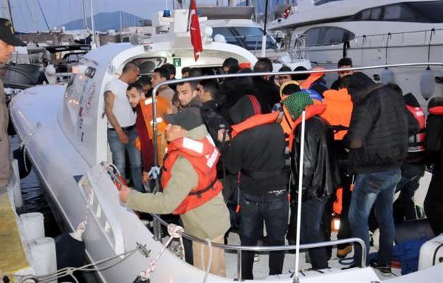 82 migrants captured in Bodrum, as weather conditions worsen