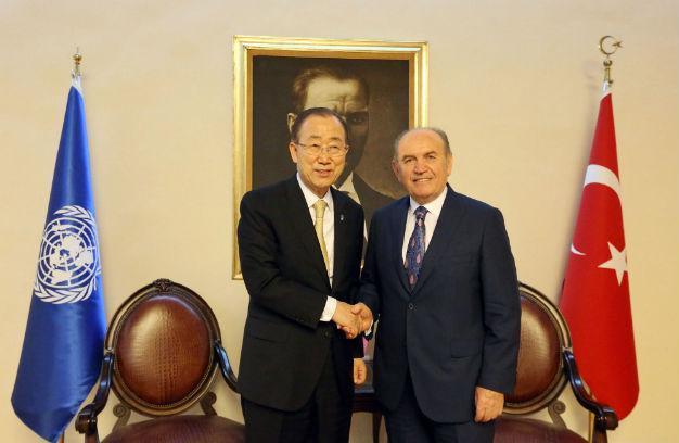 Ban Ki-moon meets Istanbul Mayor Topbaş following terror attacks