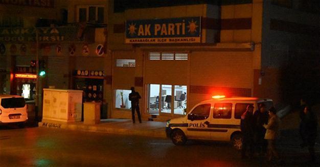 AKP building attacked overnight in İzmir