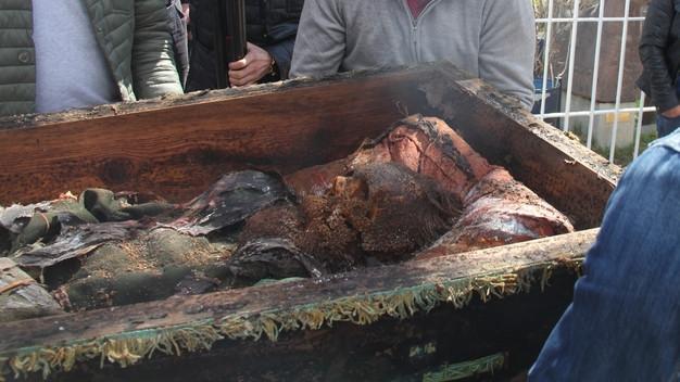 Skeleton of ‘Russian general’ found inside unearthed coffin in Turkey’s Ardahan