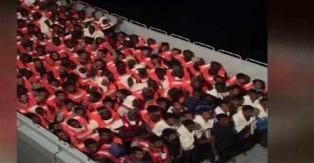 Turkish ship rescues 466 migrants from boat about to sink off Libya coast