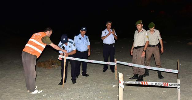 Caretta caretta eggs under police protection in Antalya