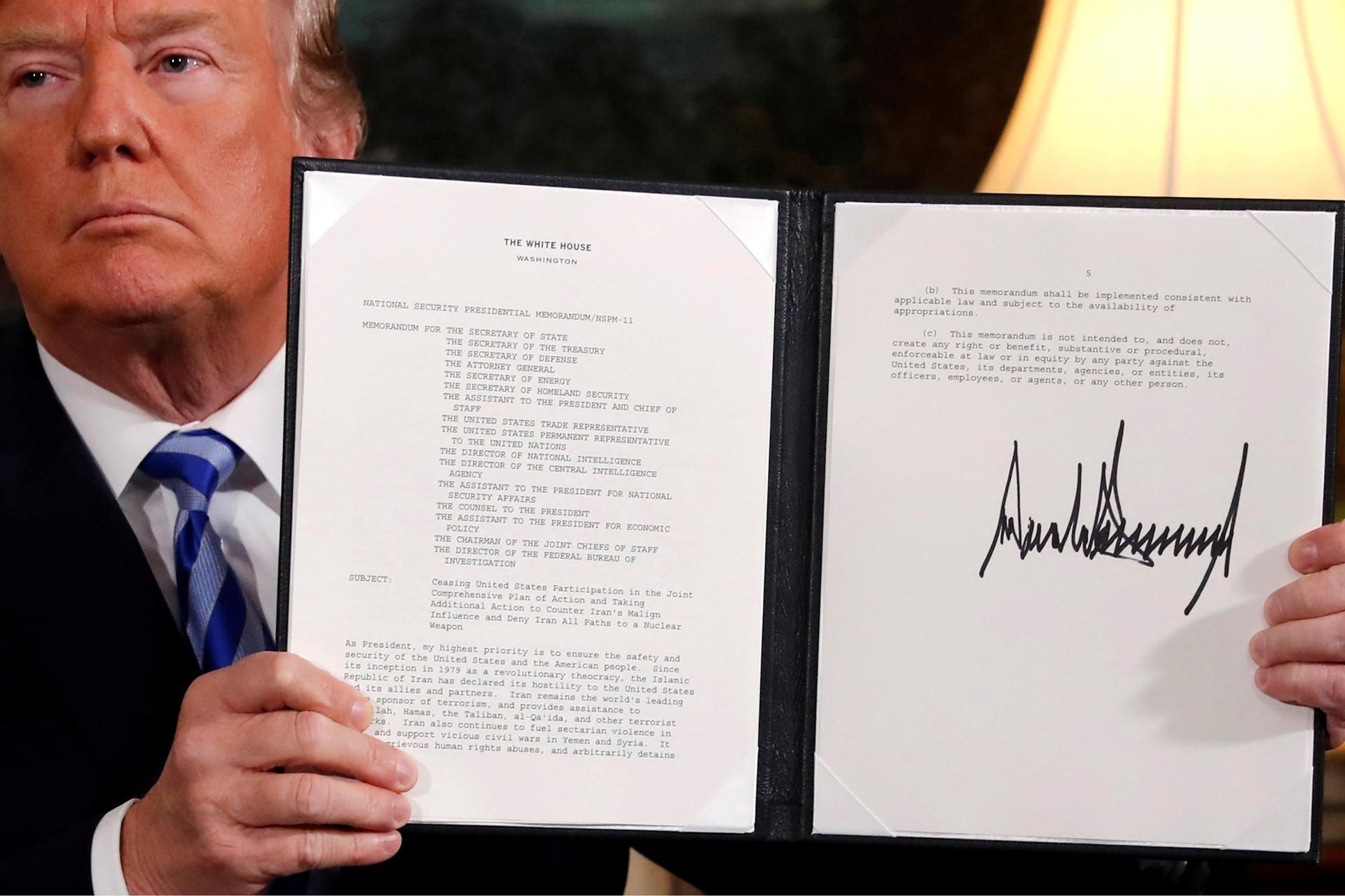 Trump pulls US out of Iran nuclear deal