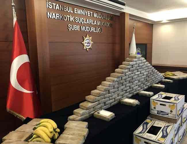 At least 185 kg of cocaine seized in Istanbul
