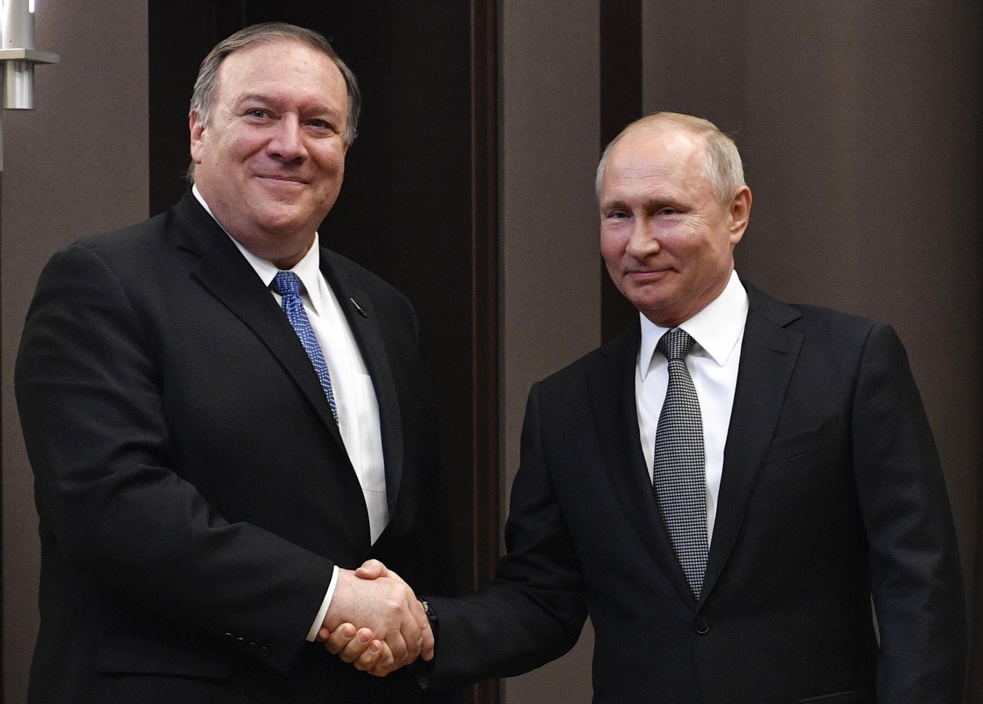Pompeo says agreed with Putin on Syria progress