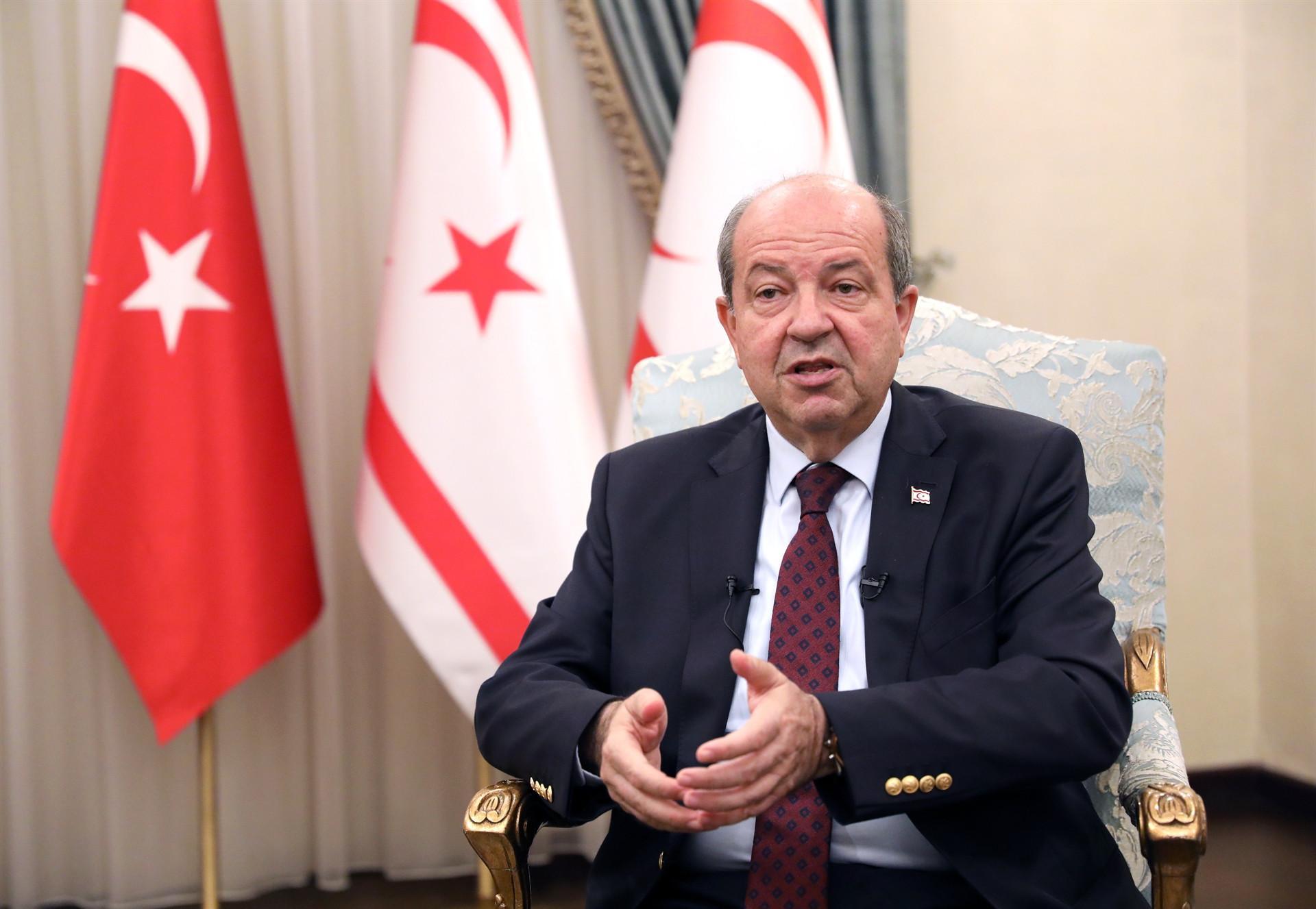 Turkish Cypriot president says he will work to bring both sides closer together