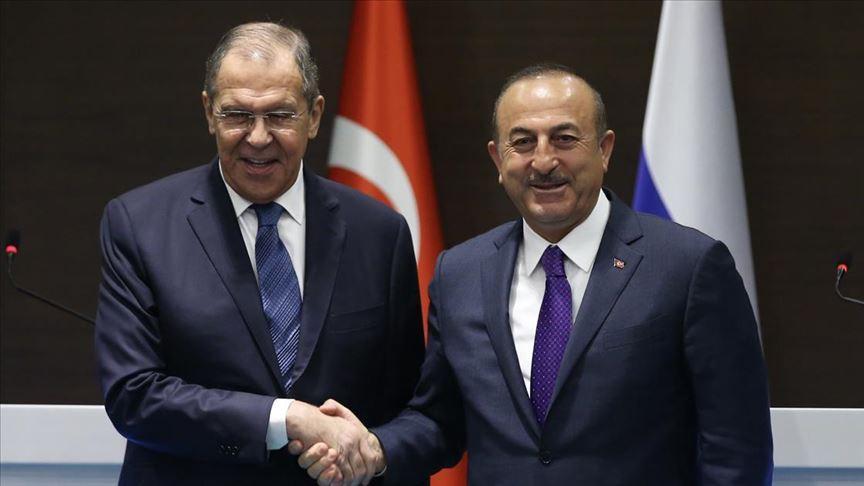 Turkish FM discusses ties with Russian counterpart